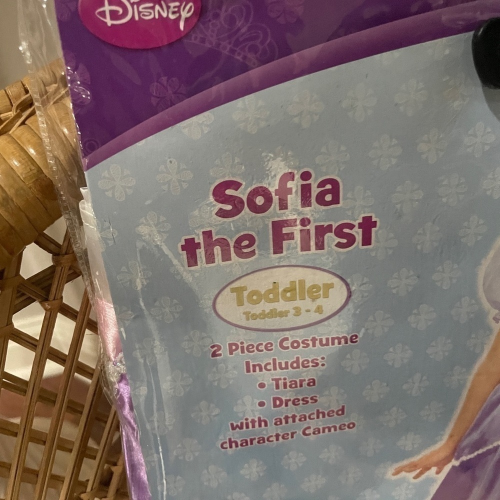 Disney Sofia the First Toddler Costume Princess Dress Tiara Size 3–4T - Picture 2 of 3